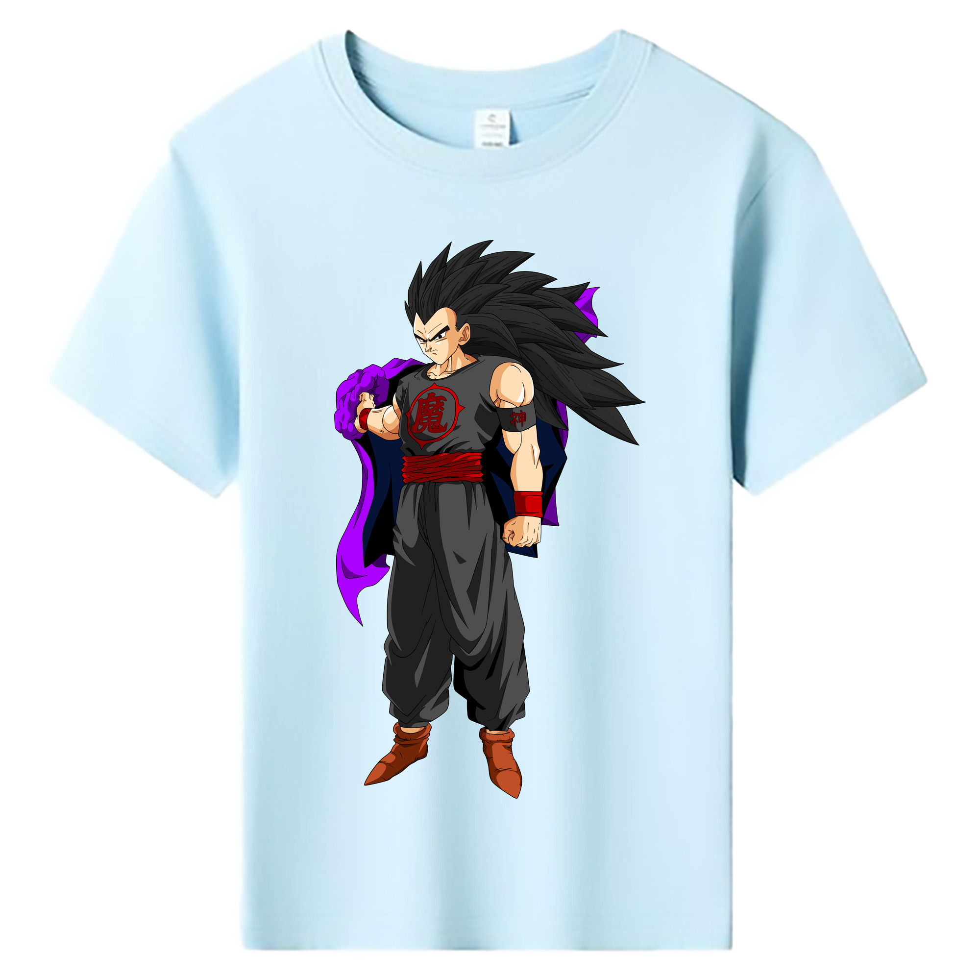 （画像用） ドラゴンボール ベジータ四世（Bejīta Yonsei）DRAGON BALL Vegeta IV 綿100％キッズTシャツ（フロントプリント）